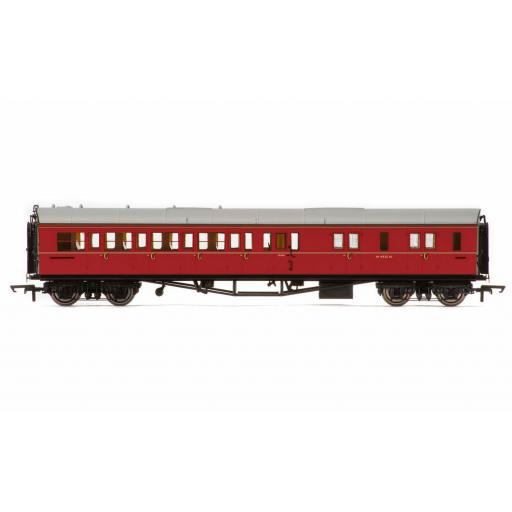 R4764 Br Collett Coach Corridor Brake Third Class Rh 'W4935W', Maroon Hornby