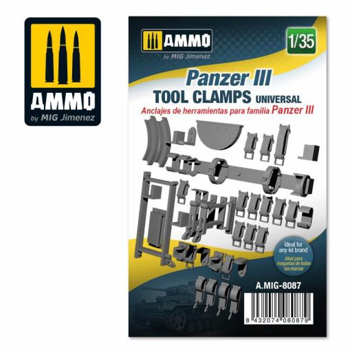 Mig 8087 Panzer Iii Tool Clamps Universal 1:35 Mig