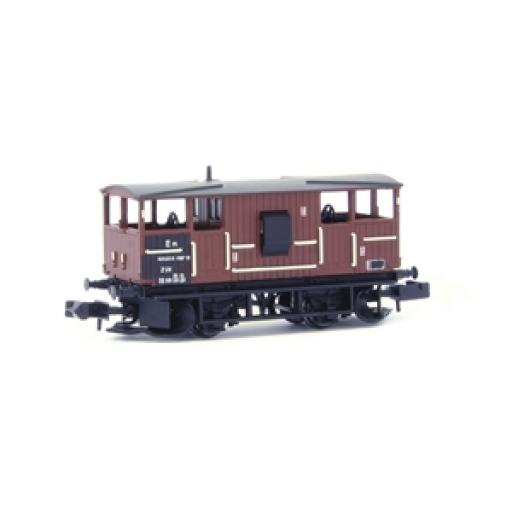 Efe E87516 Br 20T Shark Ballast Plough Brake Van Br Bauxite Departmental Wagon