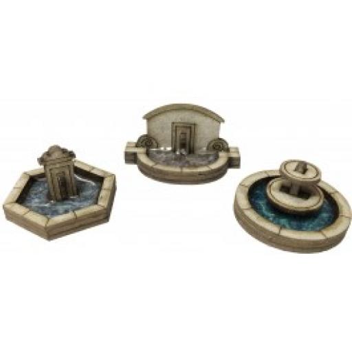 Pn823 Stone Fountain Set (N Gauge) Metcalfe