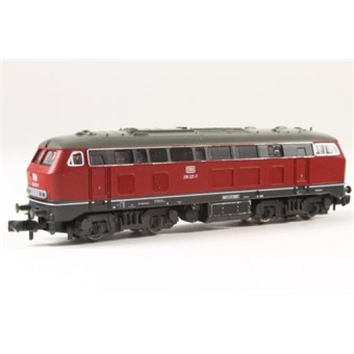 Fleishmann 7232 Class 210 & Crimson Cream Coach N Gauge No Box Good Condition Pre-Owned