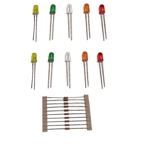 Ttled2 Lfx Assorted Led Set (10) Train Tech