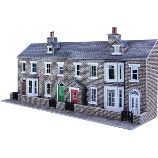 Po303 Low Relief Terraced House Stone Front (Oo/Ho Gauge) Metcalfe