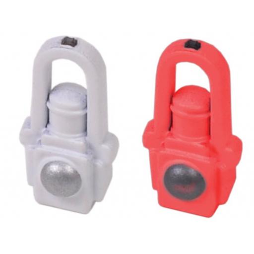 36-036 LAMPS LOCO LAMPS RED & WHITE 12 pcs
