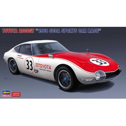 20520 TOYOTA 2000GT 1968 SCCA SPORTS CAR 1:24 HASEGAWA