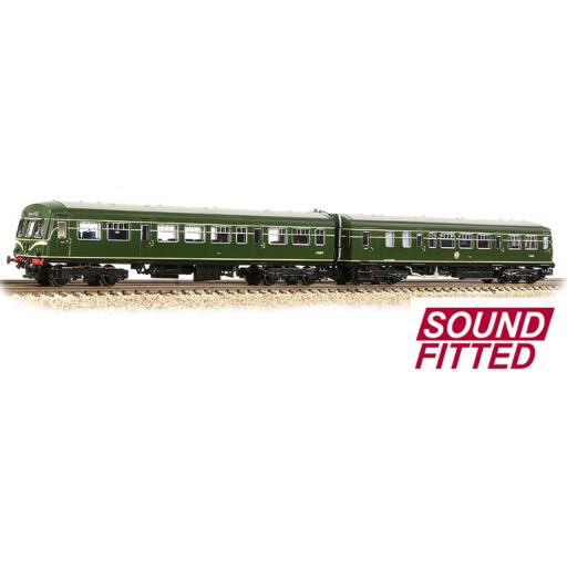 371-508SF CLASS 101 2-CAR DMU BR GREEN SPEED WHISKERS (6 DCC)
