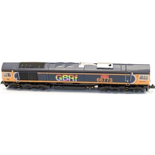 GM2210103 CLASS 66 66773 PRIDE OF GB RAILFREIGHT GBRF RAINBOW LOGO GAUGEMASTER