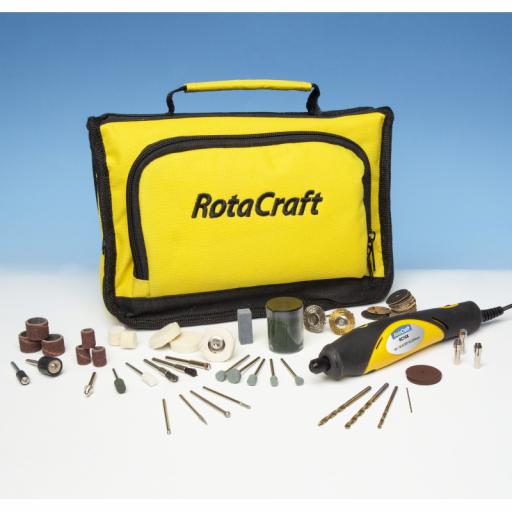 ROTARY DRILL RC18X ROTA CRAFT VARIABLE SPEED MINI ROTARY TOOL KIT