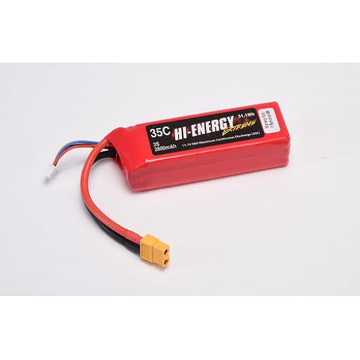 11.1V 2800mah 35c WITH XT60 CONNECTOR HI-ENERGY