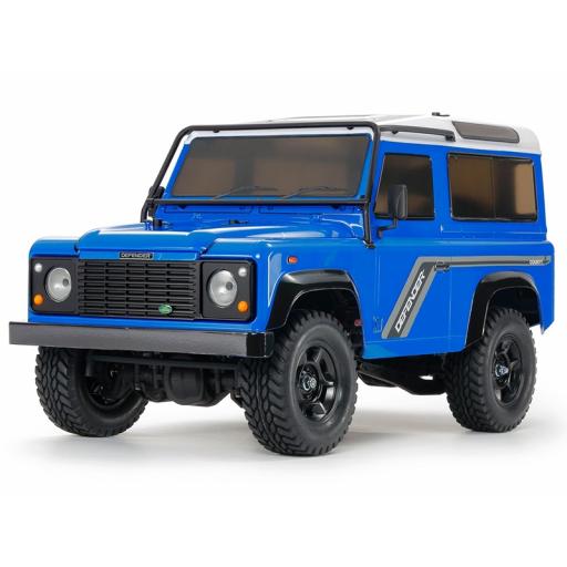 TAMIYA 47478 1990 LAND ROVER DEFENDER 90 PAINTED LIGHT BLUE CC-02 CHASSIS 1:10 KIT