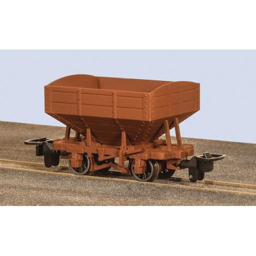 GR-340UB GLT SNAILBEACH DISTRICT 4 WHEEL BROWN HOPPER WAGON PECO OO-9