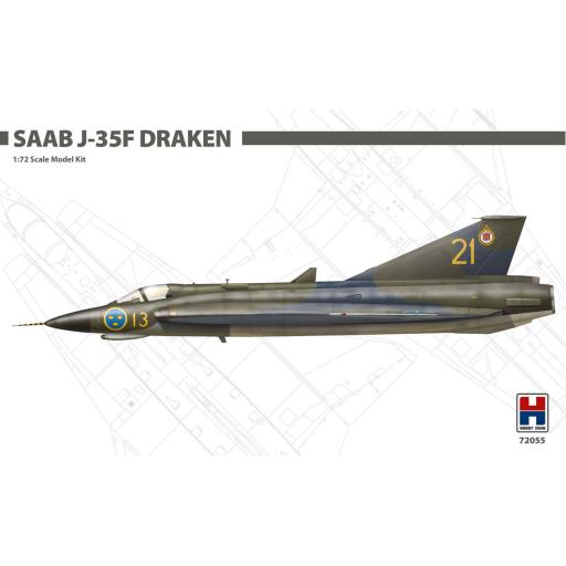 72055 SAAB J-35F DRAKEN 1:72 HOBBY 2000