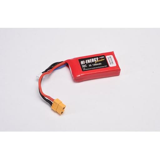 7.4V 1300mah 30c WITH XT60 CONNECTOR LIPO HI-ENERGY O-HE2S130030C-XT60