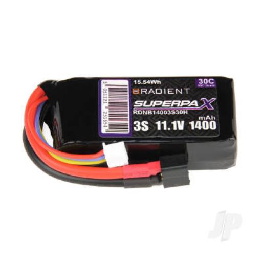 11.1V 1400mah 30c DEANS RADIENT LIPO RDNB14003S30H