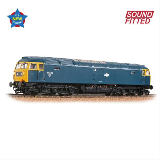 35-414SF CLASS 47/4 47435 BR BLUE (DCC SOUND FITTED) BACHMANN