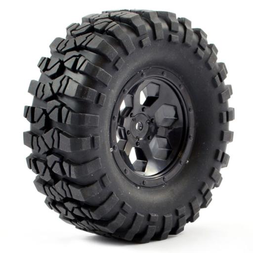 FTX8170B FTX OUTBACK PRE-MOUNTED WHEELS PAIR CRAWLER