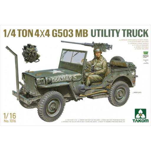 1016 TAKOM 1/4 TON 4x4 G503 MB UTILITY TRUCK 1:16 (WILLY JEEP)