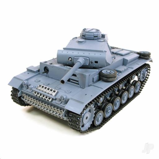 HENG LONG PANZER III 1/16 RC TANK BB'S WITH SMOKE & SOUND