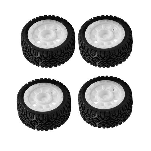 UD1601-005A UDI LANCIA A TYRES & WHEELS WHITE 4pcs