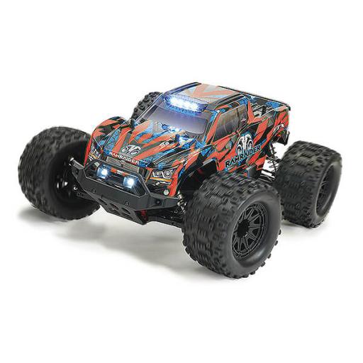 FTX RAMRAIDER 1/10 BRUSHLESS RED / BLUE MONSTER TRUCK RTR FTX5497RB