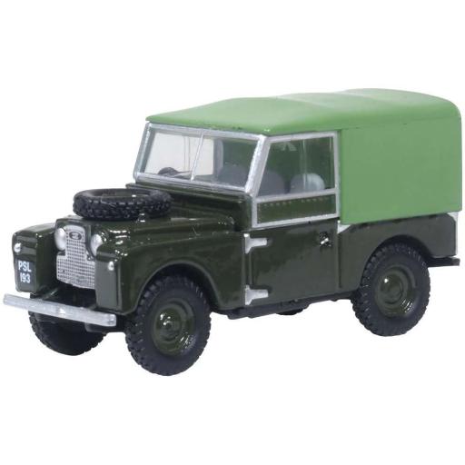 76LAN188024 LAND ROVER SERIES 1 88" CANVAS GREEN 1:76 OXFORD