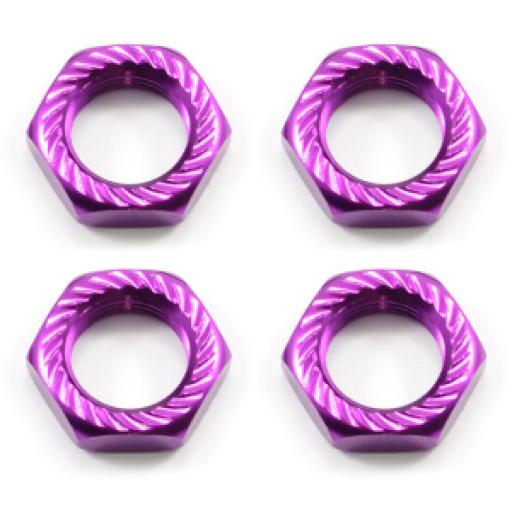 FAST 925 PURPLE 17mm NYLOCK WHEEL NUTS 4 PCS