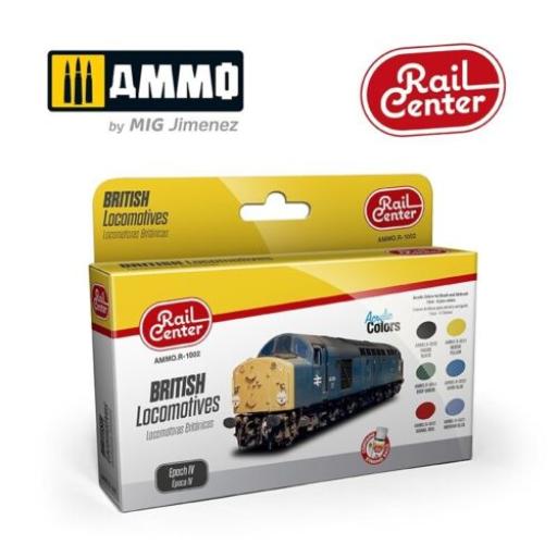 MIG R-1002 BRITISH LOCOMOTIVES RAIL PAINT SET