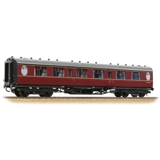 34-412A LNER THOMPSON COMPOSITE CORRIDOR BR MAROON COACH