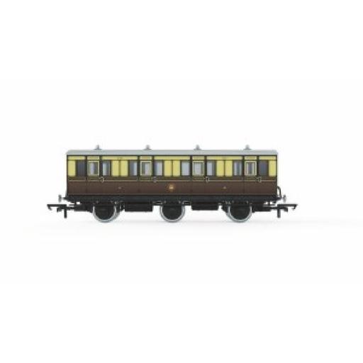 R40304 GWR 1ST CLASS 6 WHEEL COACH No.519