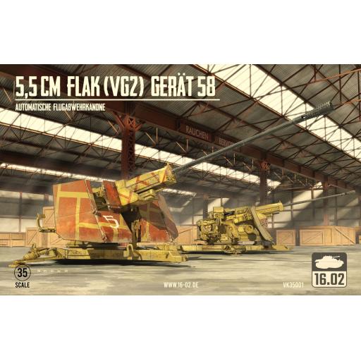 VK35001 5.5cm FLAK VG2 GERAT 58 1:35 CUSTOM SCALE