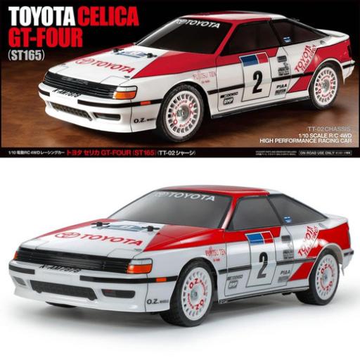 58718 TOYOTA CELICA GT FOUR ST165 TT-02 1:10 TAMIYA KIT