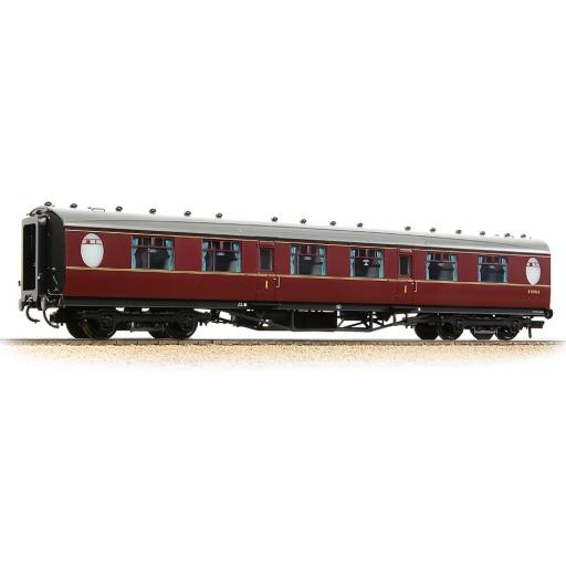 34-487 LNER THOMPSON FIRST CORRIDOR BR MAROON COACH