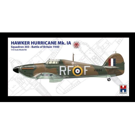 72001 HAWKER HURRICANE MK.1A 303 SQUADRON 1:72 HOBBY 2000