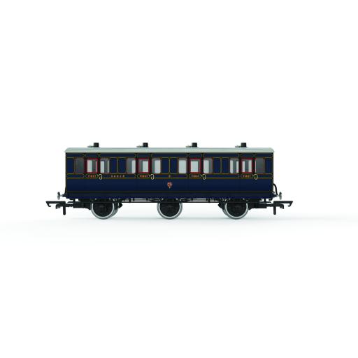 R40296 S&DJR 1ST CLASS 6 WHEEL COACH No.3