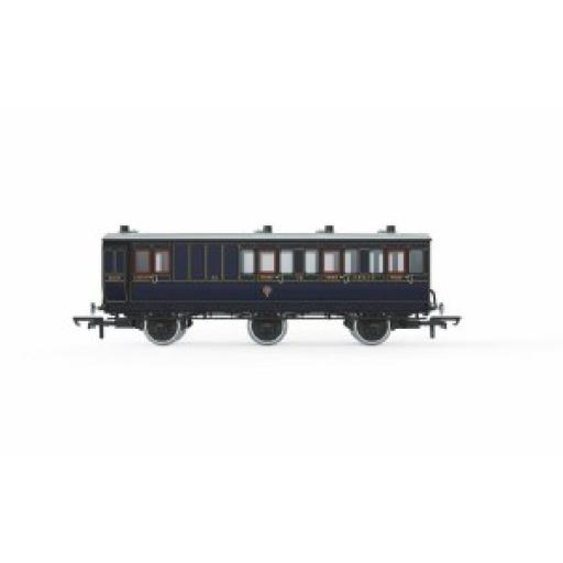R40300 S&DJR BRAKE 3RD 6 WHEEL COACH No.72