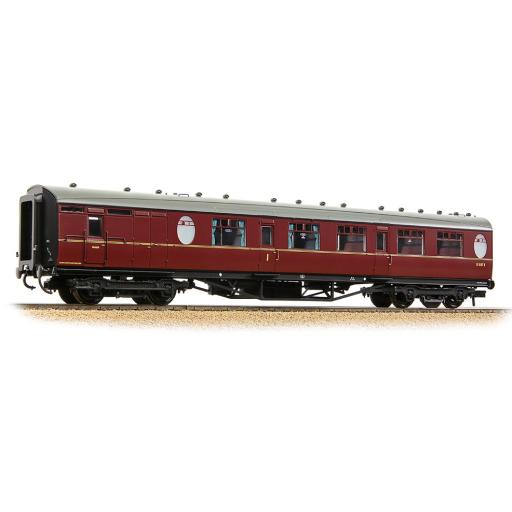 34-437 LNER THOMPSON BRAKE COMPOSITE BR MAROON COACH