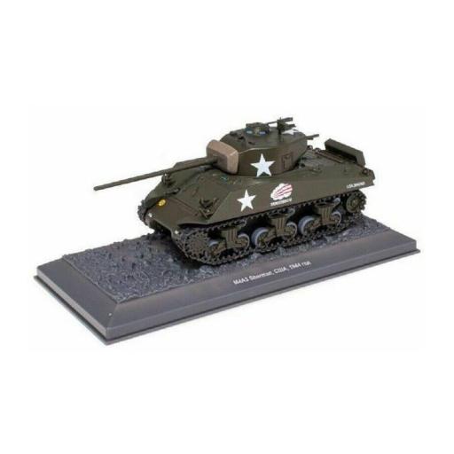 PRE-MADE M4A3 SHERMAN 1944 1:43 PLASTIC