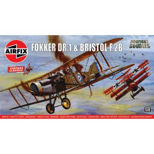 A02141V FOKKER DR.1 & BRISTOL F.2B 1:72 AIRFIX VINTAGE