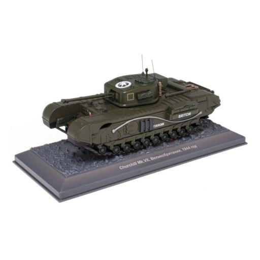 PRE-MADE CHURCHILL MK.VII 1944 1:43 PLASTIC