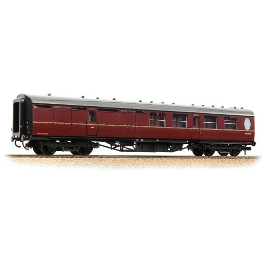 34-462 LNER THOMPSON BRAKE SECOND CORRIDOR BR MAROON COACH