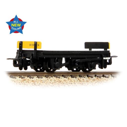 393-177 RNAD FLAT WAGON BLACK YELLOW BUFFER BEAM