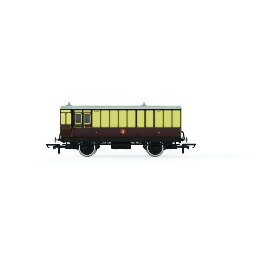R40310 GWR 4 WHEEL LUGGAGE BRAKE VAN No.5051