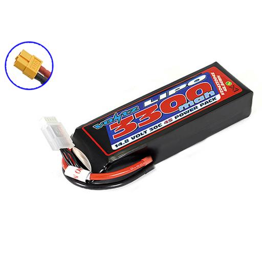 14.8V 3300mA XT60 30c LI-POLY BATTERY HARD CASE VOLTZ