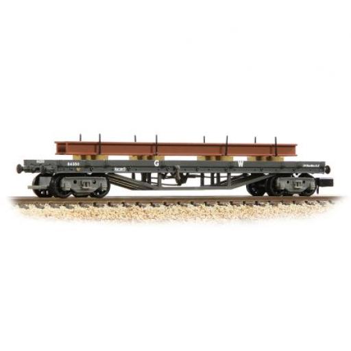 373-927C 30 TON BOGIE BOLSTER GWR GREY WITH LOAD GRAHAM FARISH