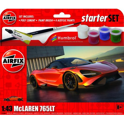 A55006 MCLAREN 765 LT AIRFIX STARTER SET 1:43