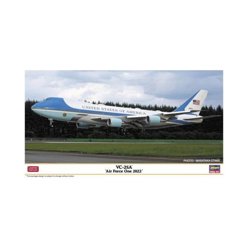 10852 VC-25A AIR FORCE ONE 2022 1:200 HASEGAWA