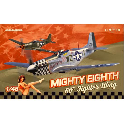 11174 NA P-51D MUSTANG MIGHTY EIGHT 66th FIGHTER WING 1:48