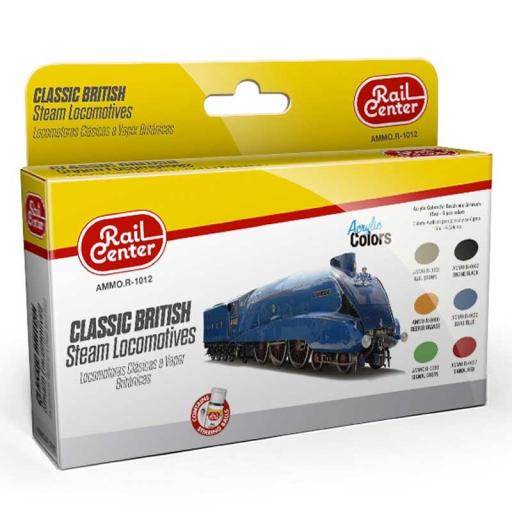 MIG R1012 BRITISH STEAM LOCOMOTIVES ACRYLIC PAINT SET 17ml x 4