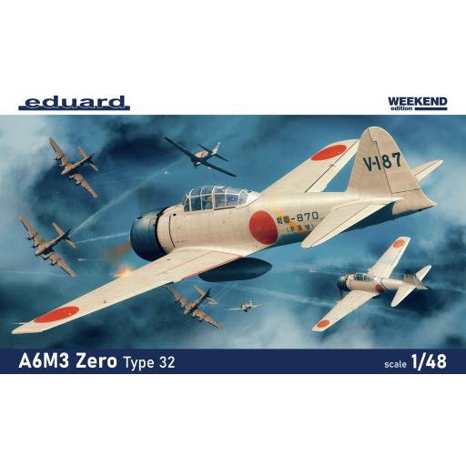 84191 A6M3 ZERO TYPE 32 WEEKEND EDITION 1:48 EDUARD