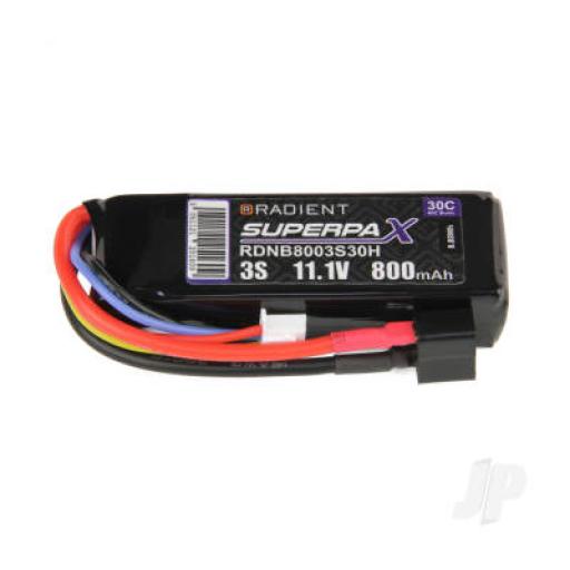 11.1V 800mah 30c DEANS RADIENT LIPO RDNB8003S30H